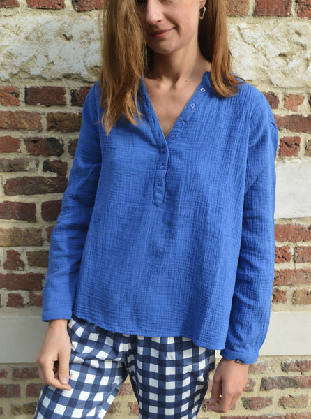 Blouse Gaze de Coton bleue Maison 123