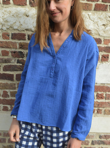 Blouse Gaze de Coton bleue Maison 123
