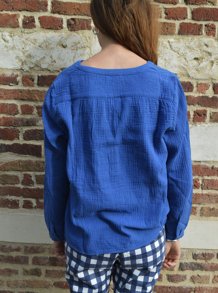 Blouse Gaze de Coton bleue Maison 123