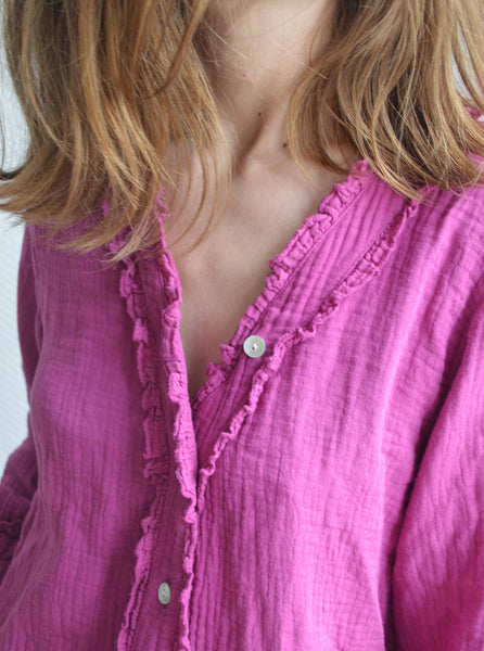 Blouse Gaze de Coton Purple