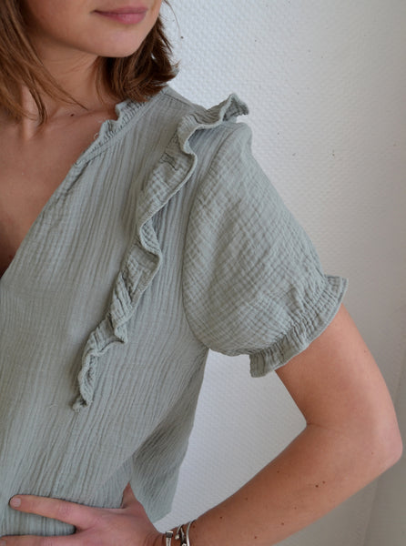 Blouse Gaze de Coton Jade