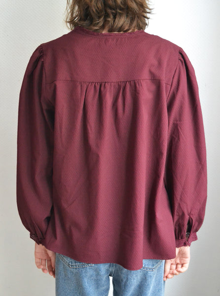 Blouse Lie de Vin