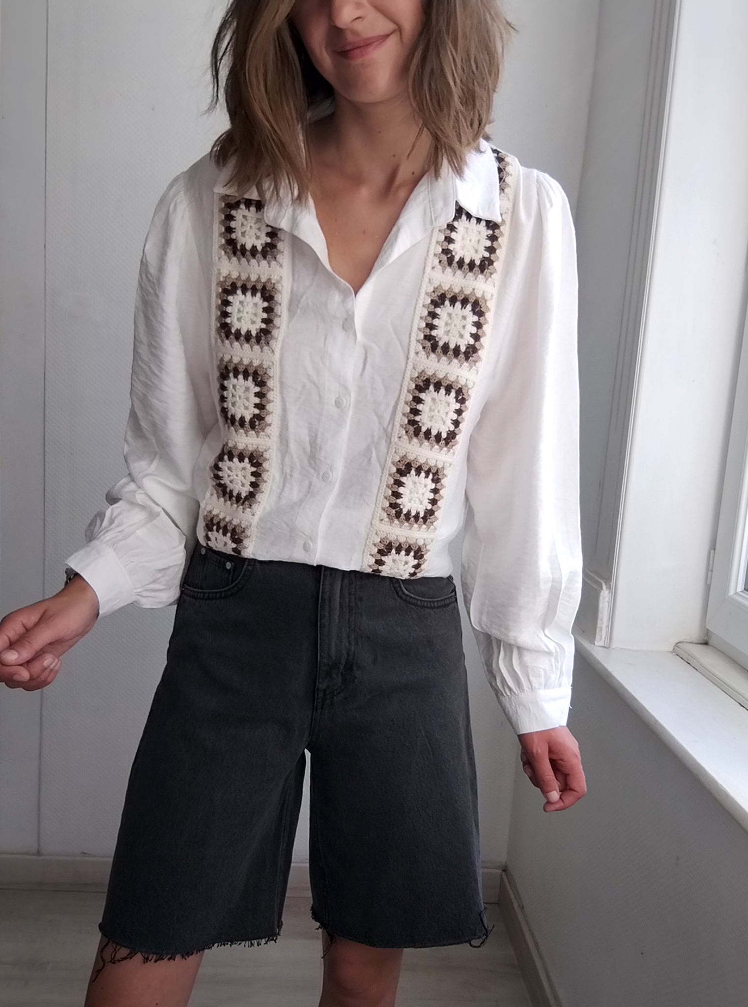 Blouse Patchwork Crochet