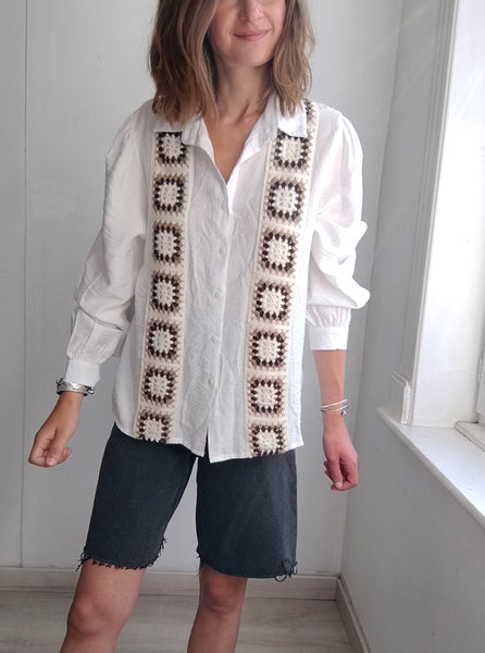 Blouse Patchwork Crochet