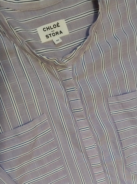 Blouse Rayée Lilas Chloé Stora