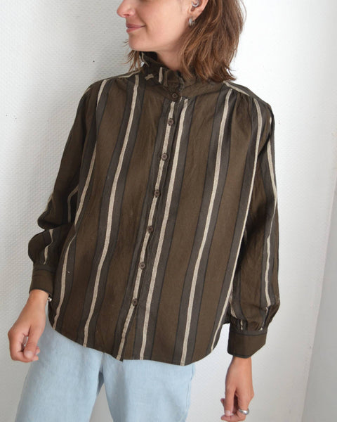 Blouse Kaki Rayée It Hippie