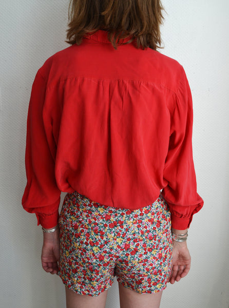 Blouse Rouge Soie