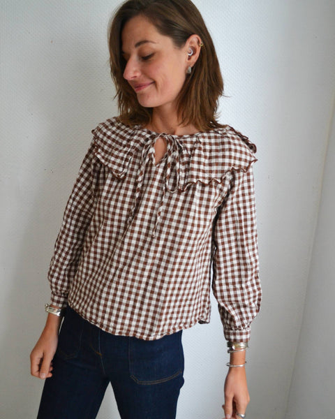 Blouse Vichy Choco