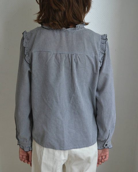 Blouse Vichy noir et blanc