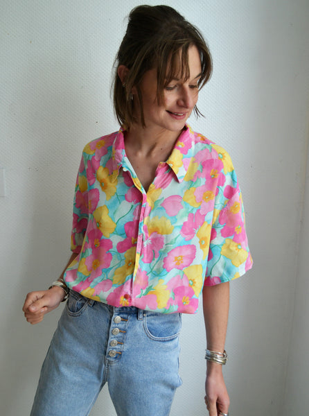 Blouse Vintage Géranium