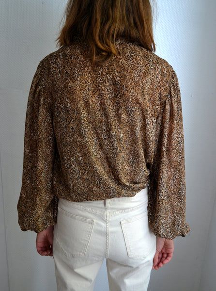Blouse Voile Léopard