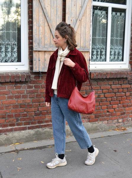 Blouson Côtelé Bordeaux