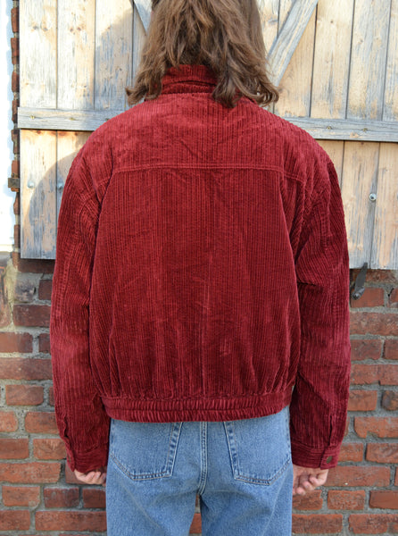 Blouson Côtelé Bordeaux