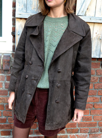 Blouson en cuir Vintage Peaulison