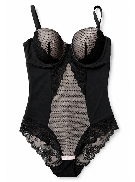 Body Dentelle Noir Rougegorge