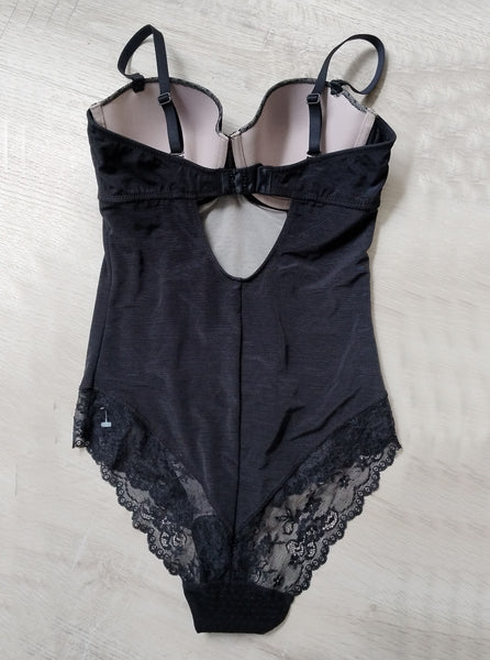 Body Dentelle Noir Rougegorge