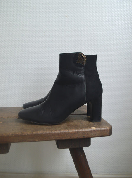 Boots en cuir Des Petits Hauts T40