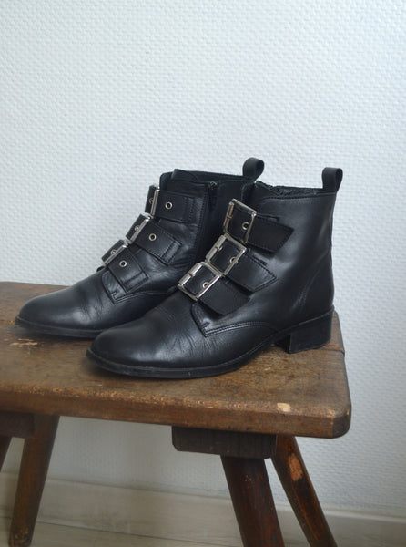 Boots Rock en cuir T40