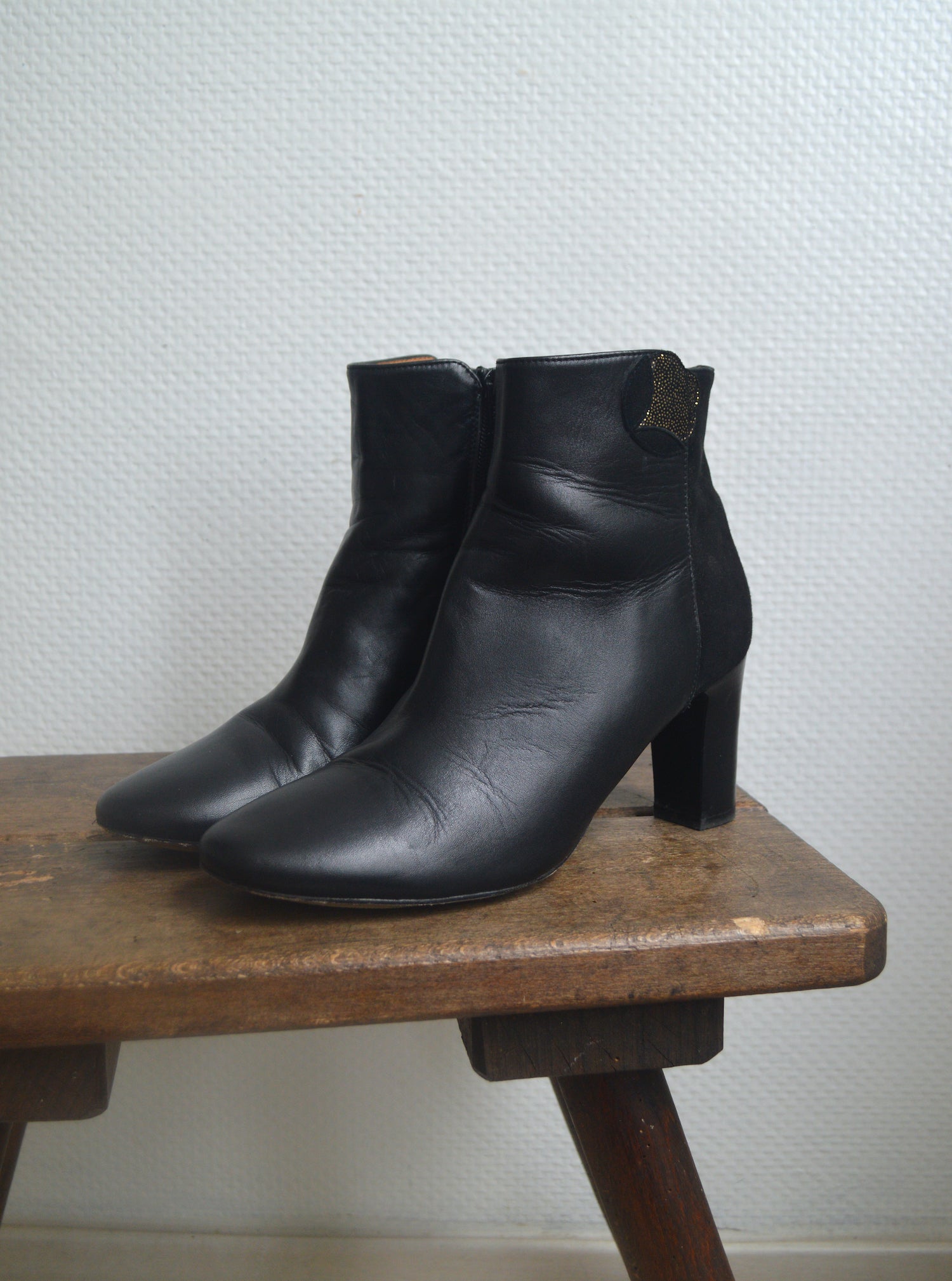 Boots en cuir Des Petits Hauts T40