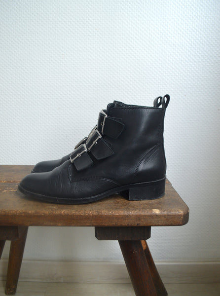 Boots Rock en cuir T40