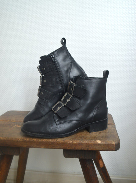 Boots Rock en cuir T40