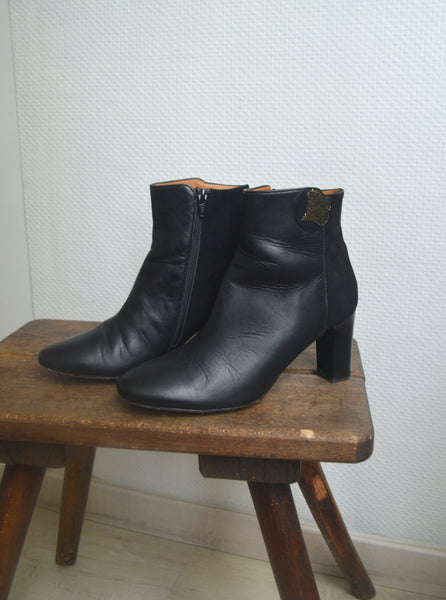 Boots en cuir Des Petits Hauts T40