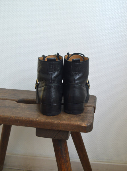 Boots Sézane en cuir T39