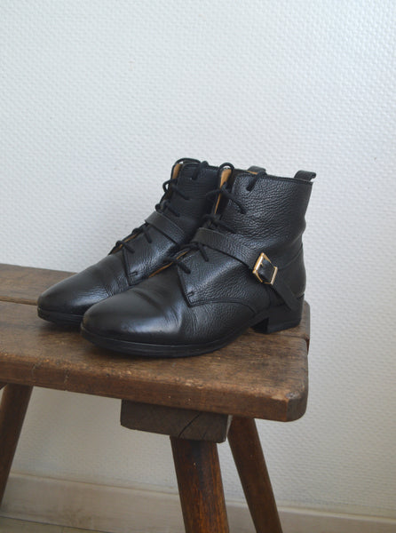 Boots Sézane en cuir T39