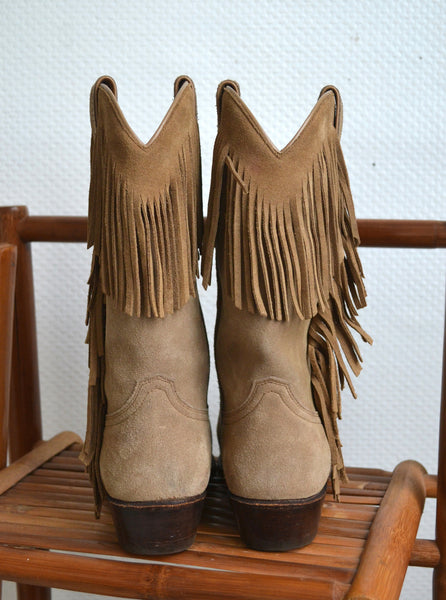 Santiags en daim Sancho T38