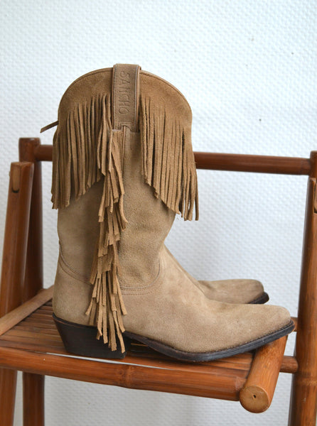 Santiags en daim Sancho T38