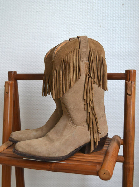 Santiags en daim Sancho T38