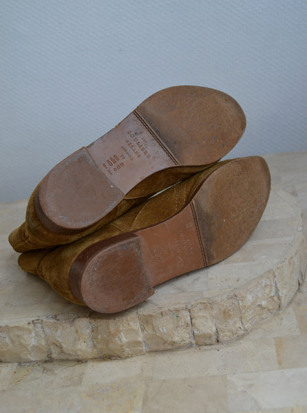 Bottines Daim Sézane Camel