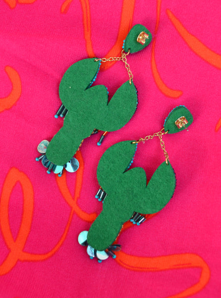 Boucles d'oreilles perles Homards