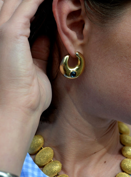 Boucles d'oreilles dorés Agatha