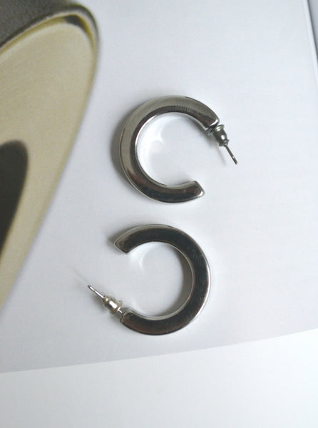 Boucles d'oreilles argentées