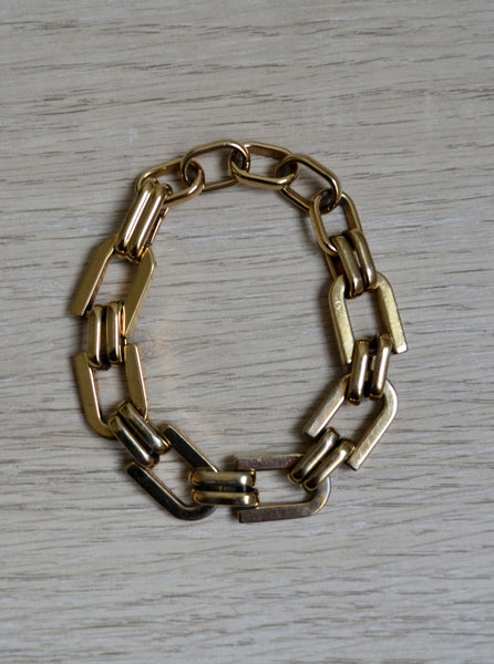Bracelet Maillons Doré Fossil