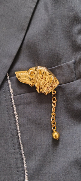 Broche Chien Doré