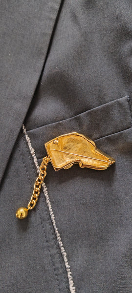 Broche Chien Doré