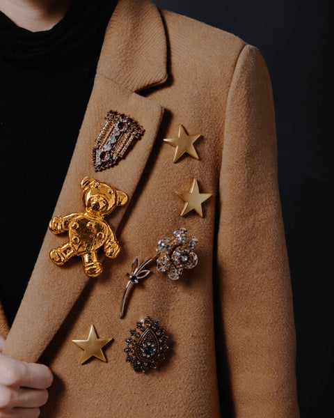 Broche Ourson Doré