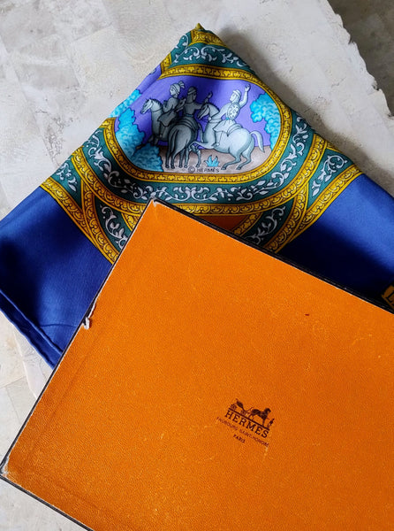 Carré Hermès 90cm QALAMDAN