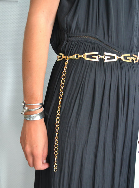 Ceinture chaine dorée Vintage