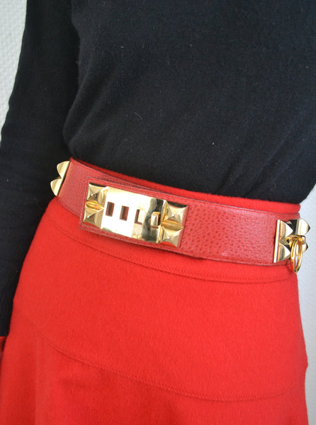 Ceinture en cuir vintage