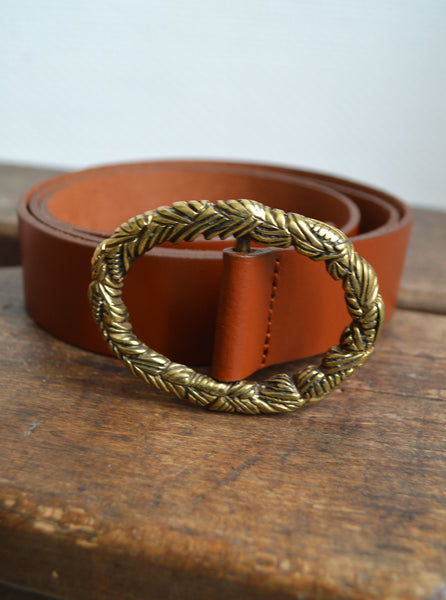 Ceinture cuir marron T38-42