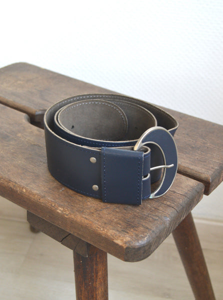 Ceinture cuir Marine