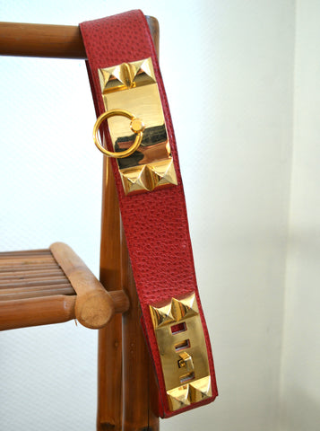 Ceinture en cuir vintage