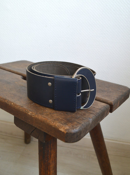 Ceinture cuir Marine