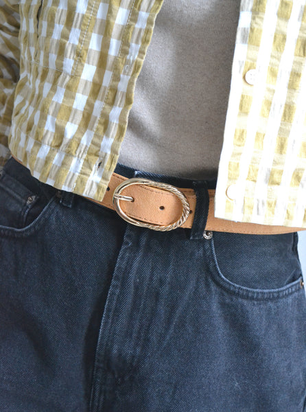 Ceinture en cuir Camel T38-40