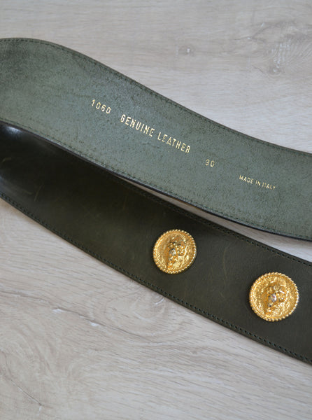 Ceinture Vintage Têtes de Lions
