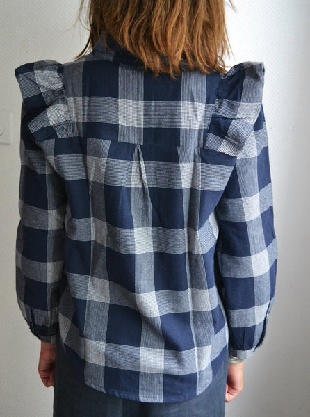 Blouse à carreaux Karine