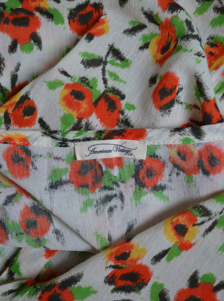 Chemisette fleurie American Vintage